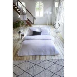 Walra - Dekbedovertrek Subtile Stripe - 240x220 Cm - Wit / Antraciet -Leen Bakker Winkel 21f528c209dd41988bee4229f544f413