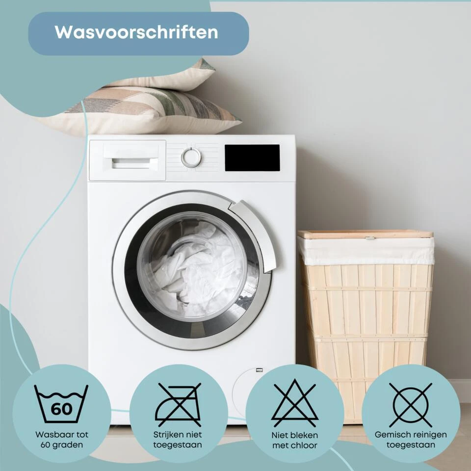 Waterdichte Matrasbeschermer Topper Hoeslaken Badstof-Lits-jumeaux (180x210 Cm) 9 Waterdichte Matrasbeschermer Topper Hoeslaken Badstof-Lits-jumeaux (180x210 Cm) - Afbeelding 7