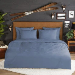 Zavelo Flanellette Effen Dekbedovertrek Blauw-2-persoons (200 X 200/220 Cm) -Leen Bakker Winkel 23cfddb960904d9fa7129adad1814758