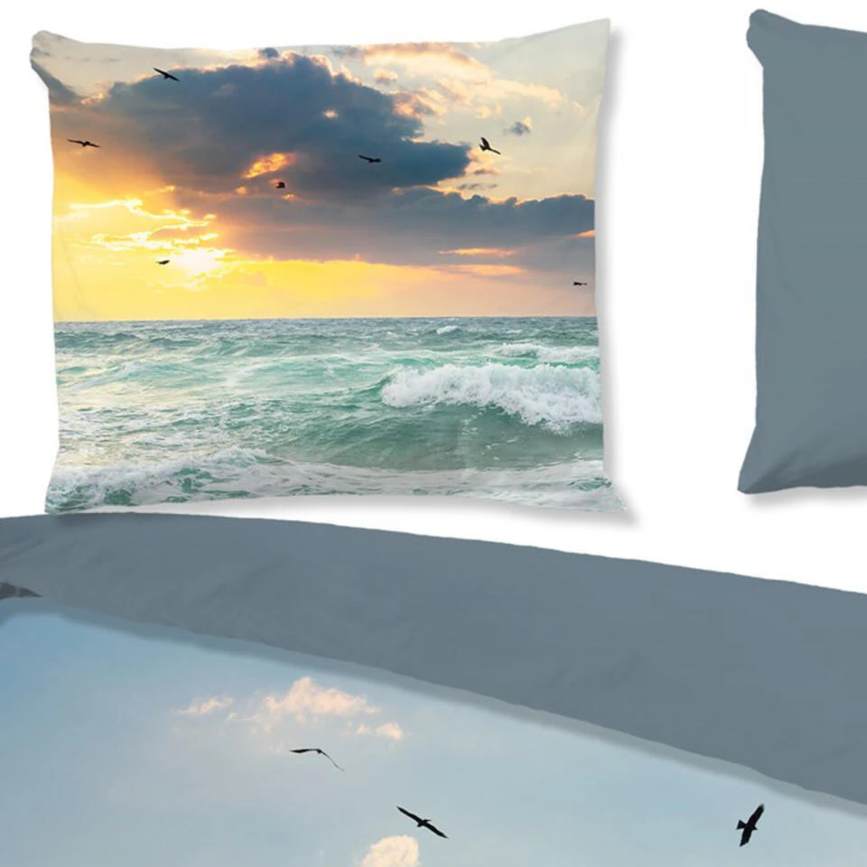 Pure Strand En Zee Dekbedovertrek Multi-Lits-jumeaux (240 X 200/220 Cm) 4 Pure Strand En Zee Dekbedovertrek Multi-Lits-jumeaux (240 X 200/220 Cm) - Afbeelding 2