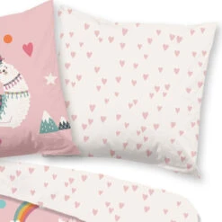 Pure Kinderdekbedovertrek "lama / Alpaca" - Roze - (140x200/220 Cm) - Microfiber -Leen Bakker Winkel 2589131dad14497aa1e271b585fd8e61