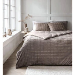 Dekbedovertrek 140x220 – Furry Check Design & Zacht Warm Fleece -Leen Bakker Winkel 27c02f52eda7412eaedbc4c965559e3d