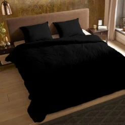 Zavelo Basic Uni Dekbedovertrek Zwart-Lits-jumeaux (240 X 200/220 Cm) 13 Zavelo Basic Uni Dekbedovertrek Zwart-Lits-jumeaux (240 X 200/220 Cm) -Leen Bakker Winkel 281182342ec24661ae489f378b112081