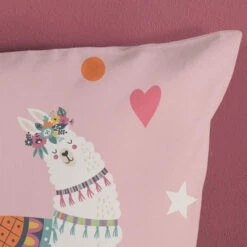 Pure Kinderdekbedovertrek "lama / Alpaca" - Roze - (140x200/220 Cm) - Microfiber -Leen Bakker Winkel 2936dcf6fd4e457d811057fbe864bf73