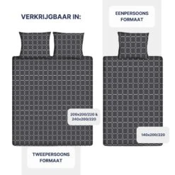 Ten Cate Katoenen Dekbedovertrek - 200x200/220 Cm - Graphic Gray -Leen Bakker Winkel 2b84dd2b76cc4b73bfb2bab2ed25bd1a 1