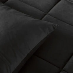 Dekbed Zonder Overtrek – Velvet – Superzacht & Wasbaar – Zwart -Leen Bakker Winkel 2bbb54e3b5c64ce0bd574ee5fb8fa530