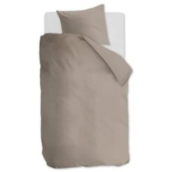 Ambiante Cotton Uni Dekbedovertrek - 260x200/220 - Taupe -Leen Bakker Winkel 2dc145c2dc794bfabbb17846a1bd2392