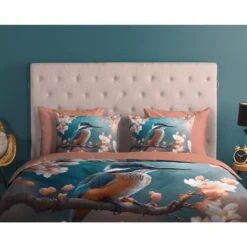 Good Morning IJsvogel Dekbedovertrek Blauw-2-persoons (200 X 200/220 Cm) -Leen Bakker Winkel 2f56e7ea01f24f0c92e462375508d88b