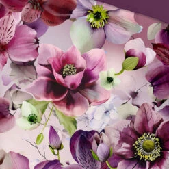 Pure Purflora Dekbedovertrek Paars-Lits-jumeaux (240 X 200/220 Cm) -Leen Bakker Winkel 2fe443ec6fa94cfa9e9f836891205b52