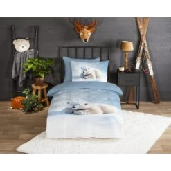 Good Morning IJsbeer Flanel Dekbedovertrek Blauw 14 Good Morning IJsbeer Flanel Dekbedovertrek Blauw -Leen Bakker Winkel 308a89f0c10942f8a576a849c9020750