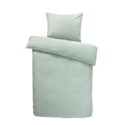 Easy Dekbedovertrek Dean Effen - Lichtgroen - 140x200 Cm