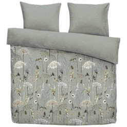 Ariadne At Home Dekbedovertrek Wind - Groen - 200x200/220 Cm