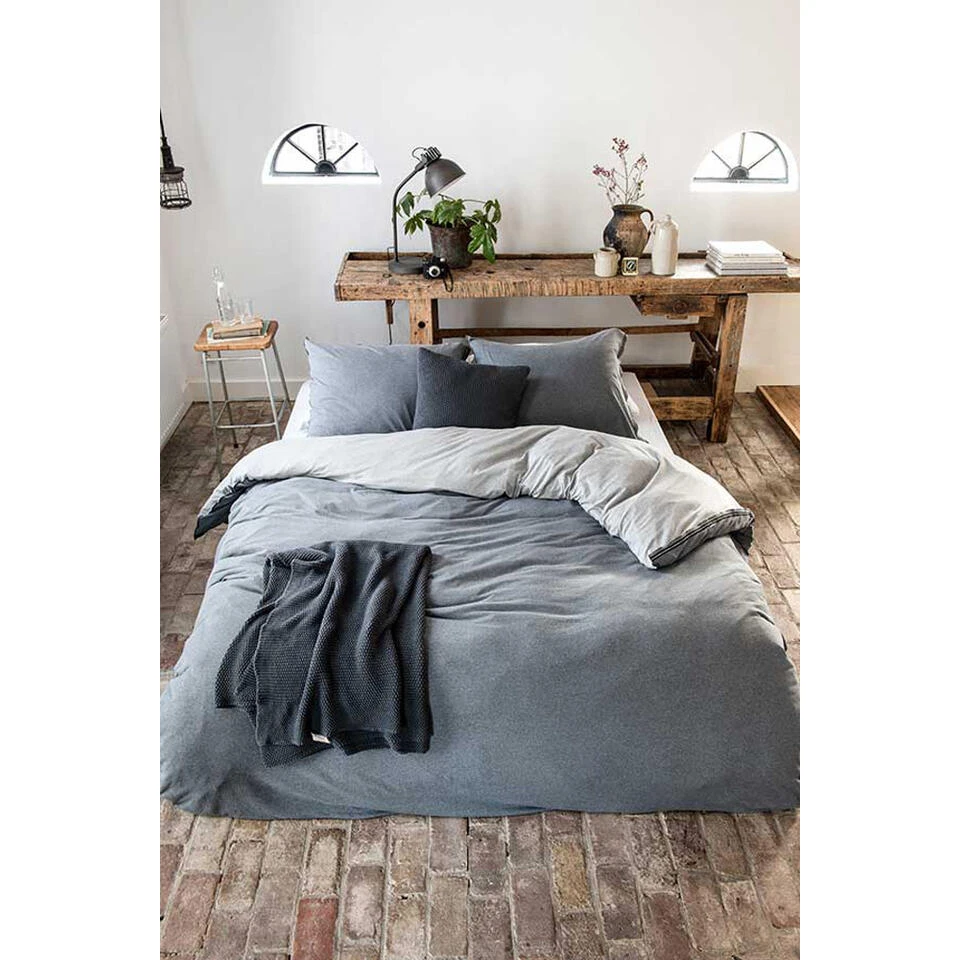 Walra Dekbedovertrek Casual Beauty - Grijs - 140x200/220 Cm 4 Walra Dekbedovertrek Casual Beauty - Grijs - 140x200/220 Cm - Afbeelding 2