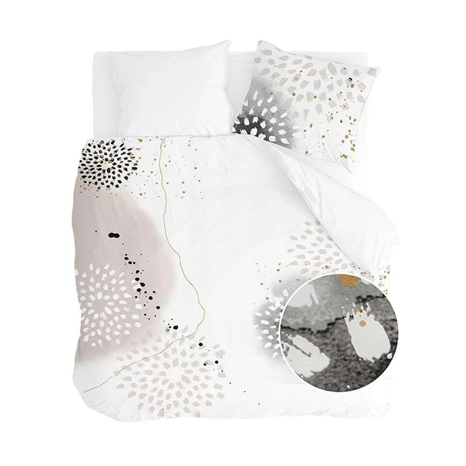 Walra Dekbedovertrek Golden Canvas - Wit - 200x200/220 Cm 4 Walra Dekbedovertrek Golden Canvas - Wit - 200x200/220 Cm - Afbeelding 2