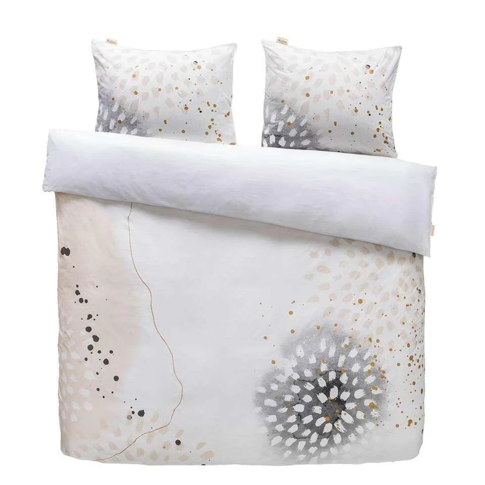Walra Dekbedovertrek Golden Canvas - Wit - 200x200/220 Cm 3 Walra Dekbedovertrek Golden Canvas - Wit - 200x200/220 Cm