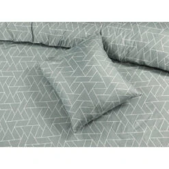 Dekbedovertrek Austin - Grijsgroen - 140x200 Cm -Leen Bakker Winkel 31105431 9002