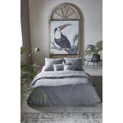 Walra Dekbedovertrek Vintage Cotton - Grijs - 140x200/220 Cm -Leen Bakker Winkel 31105566 0004