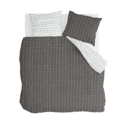 Walra Dekbedovertrek More Dashes - Antraciet - 200x200/220 Cm 8 Walra Dekbedovertrek More Dashes - Antraciet - 200x200/220 Cm -Leen Bakker Winkel 31105585 0001