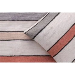 Comfort Dekbedovertrek Alex Strepen - Naturel/terra - 140x200/220 Cm -Leen Bakker Winkel 31105728 9000
