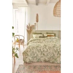 Ariadne At Home Dekbedovertrek Botanical - Groen - 140x200/220 Cm -Leen Bakker Winkel 31105770 9050