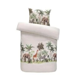 Comfort Dekbedovertrek Job Dieren - Off-white - 140x200 Cm