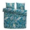 Comfort Dekbedovertrek Jasmine Botanisch - Blauwgroen - 240x200/220 Cm