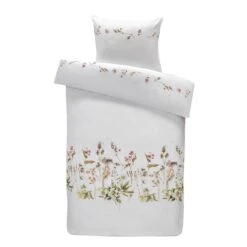 Royal Marjolein Bastin Dekbedovertrek Graceful Bloemen - Wit - 140x200/220 Cm