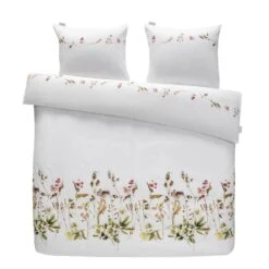 Royal Marjolein Bastin Dekbedovertrek Graceful Bloemen - Wit - 240x200/220 Cm