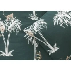 Comfort Dekbedovertrek Nya Palmbomen - Groen - 200x200/220 Cm -Leen Bakker Winkel 31105980 9000