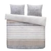 Comfort Dekbedovertrek Finch Strepen - Taupe - 240x200/220 Cm -Leen Bakker Winkel 31106019