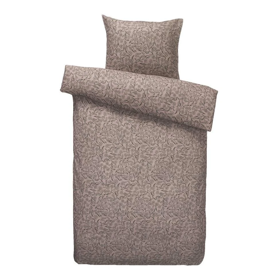 Dekbedovertrek Rane Bloemen - Roze/zwart - 140x220 Cm 3 Dekbedovertrek Rane Bloemen - Roze/zwart - 140x220 Cm