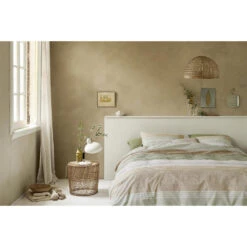 Ariadne At Home Dekbedovertrek Lin Strepen - Groen - 140x200/220 Cm 9 Ariadne At Home Dekbedovertrek Lin Strepen - Groen - 140x200/220 Cm -Leen Bakker Winkel 31106075 9050