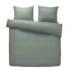 Comfort Dekbedovertrek Jorrit Effen - Groen - 200x200/220 Cm -Leen Bakker Winkel 31106083