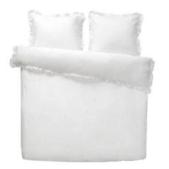 Royal Dekbedovertrek Cato Effen - Wit - 240x200/220 Cm