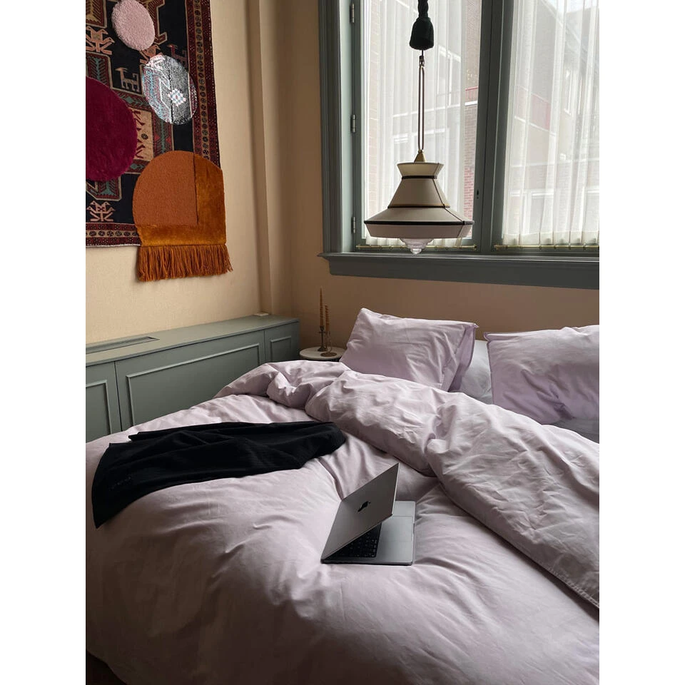 Dindi Home Dekbedovertrek Forever Colours Effen - Lila - 140x200/220 Cm 6 Dindi Home Dekbedovertrek Forever Colours Effen - Lila - 140x200/220 Cm - Afbeelding 4