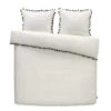 Dindi Home Dekbedovertrek Fleeky Fringes Effen - Wit - 200x200/220 Cm -Leen Bakker Winkel 31106101
