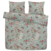 Comfort Dekbedovertrek Norah - Groen - 200x200/220 Cm -Leen Bakker Winkel 31106157