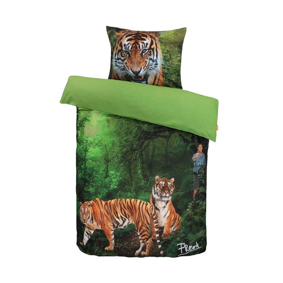 Freek Vonk Dekbedovertrek - Tijgers - 140x200 Cm 4 Freek Vonk Dekbedovertrek - Tijgers - 140x200 Cm - Afbeelding 2