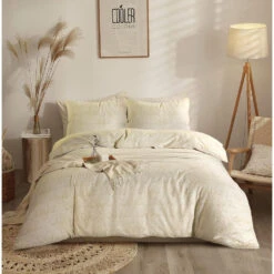 Comfort Dekbedovertrek Adam - Zand - 140x200/220 Cm -Leen Bakker Winkel 31106291 9050