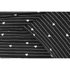 Dekbedovertrek Milou - Zwart/wit - 200x220 Cm -Leen Bakker Winkel 31106416 9000