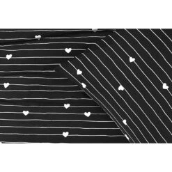 Dekbedovertrek Milou - Zwart/wit - 240x220 Cm -Leen Bakker Winkel 31106417 9000