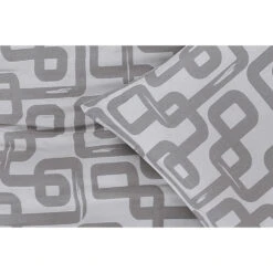 Dekbedovertrek Malaga - Grijs - 240x2020 Cm -Leen Bakker Winkel 31106420 9000