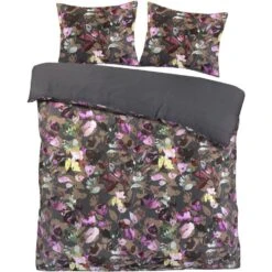 Dekbedovertrek Isabel - Antraciet - 200x200/220 Cm