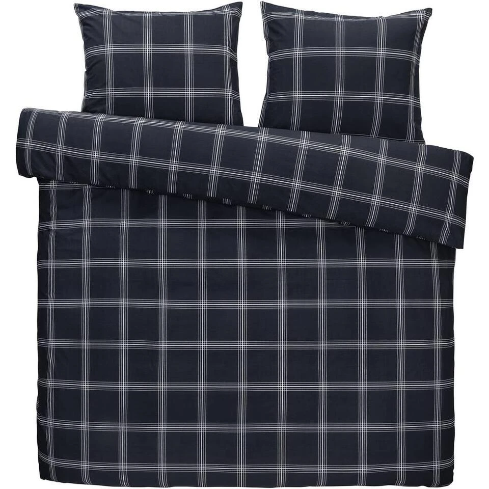 Dekbedovertrek Brussel - Blauw - 240x200/220 Cm 3 Dekbedovertrek Brussel - Blauw - 240x200/220 Cm