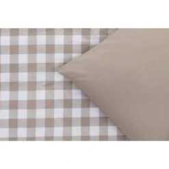 Dekbedovertrek Oxford - Taupe - 240x200/220 Cm -Leen Bakker Winkel 31106581 9000