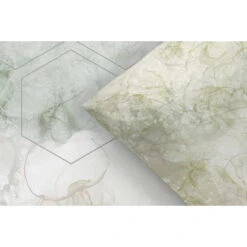 Dekbedovertrek Arles - Wit/groen - 200x200/220 Cm -Leen Bakker Winkel 31106590 9000