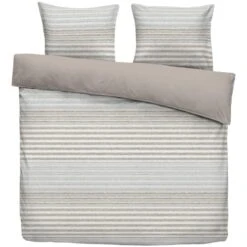 Dekbedovertrek Hidde - Beige/blauw - 200x220 Cm