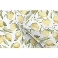 Dekbedovertrek Limone - Wit/geel - 200x220 Cm -Leen Bakker Winkel 31106636 9000