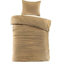 Dekbedovertrek Mason - Oker - 140x220 Cm