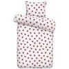Dekbedovertrek Wies - Wit/rood - 140x200/220 Cm -Leen Bakker Winkel 31106773